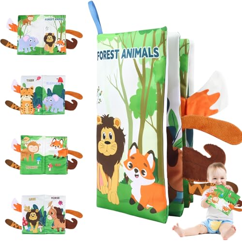 TenaLucy Stoffbuch Baby,Babybuch Knisterbuch Fühlbuch Bilderbuch Quiet Book Geschenk Early Education Spielzeug Kinderwagen Spielzeug Beißspielzeug,für Baby Spielzeug 6 Monate Jungen Mädchen(Waldtiere) TenaLucy Stoffbuch Baby,Babybuch Knisterbuch Fühlbuch Bilderbuch Quiet Book Geschenk Early Education Spielzeug Kinderwagen Spielzeug Beißspielzeug,für Baby Spielzeug 6 Monate Jungen Mädchen(Waldtiere) von TenaLucy