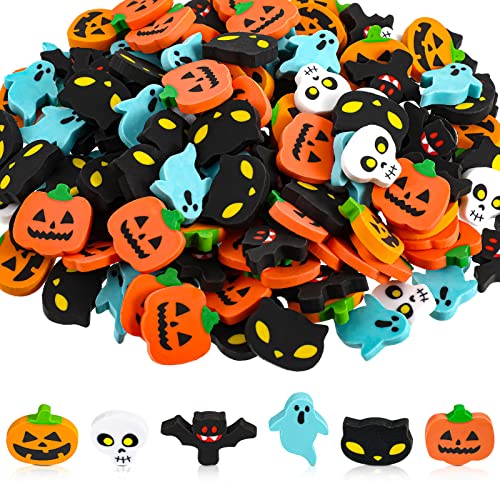 150 Stück Halloween Mini Radiergummis Mini Radiergummi Sortiment Kürbis Geist Fledermaus Mini Radiergummis für Kinder Trick or Treat Halloween Party Favors Goody Bag Filler 150 Stück Halloween Mini Radiergummis Mini Radiergummi Sortiment Kürbis Geist Fledermaus Mini Radiergummis für Kinder Trick or Treat Halloween Party Favors Goody Bag Filler von Tenare