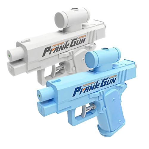 2025 Trending Prank Water Gun - Two-Way Surprise Spray, Prank Squirt Gun for Adults & Teens - Office, School, Pool Pranks - Stress Relief Fun (White/Blue) von Tencipeda