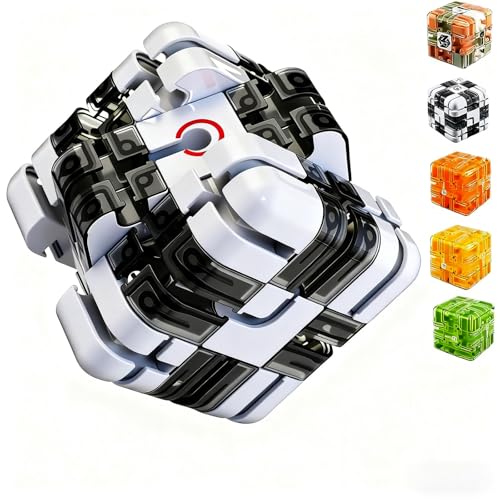 Large Labyrinth 3D Puzzle Maze Cube, Puzzle Maze Cube Challenging Logic Puzzle Ball for Adults Teens (Black) von Tencipeda