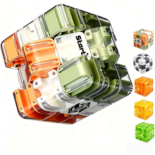 Large Labyrinth 3D Puzzle Maze Cube, Puzzle Maze Cube Challenging Logic Puzzle Ball for Adults Teens (Color) von Tencipeda