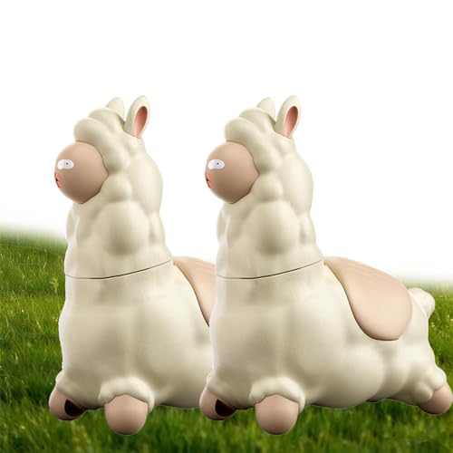 Tencipeda Alpaca Interactive Water Sprayer, Funny Spoof Push Water Sprinkler for Summer Backyard, Beach, Or Bathtub Water Play (2 Sets) von Tencipeda