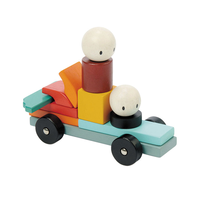 Bauklötze MAGBLOCS – FAHRZEUG 14-teilig von Tender Leaf Toys