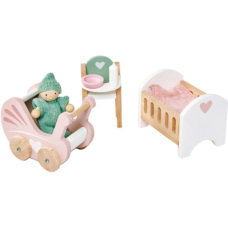 Puppenhaus-Möbel KINDERSTUBE 7-teilig von Tender Leaf Toys