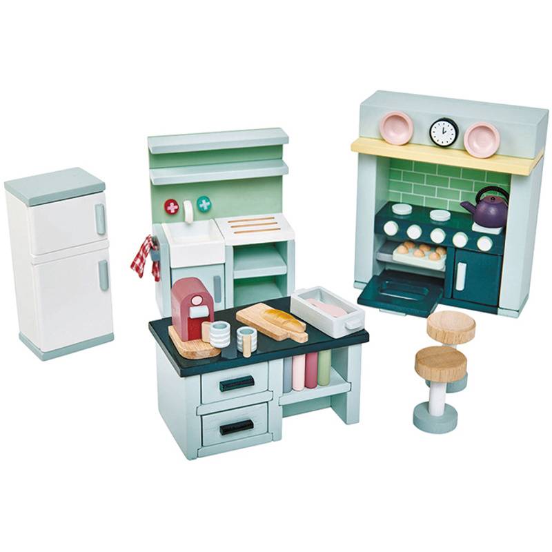 Puppenhaus-Möbel KÜCHENMÖBEL 22-teilig von Tender Leaf Toys