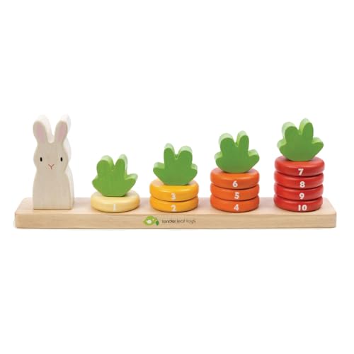 Tender Leaf, Lernspiel, Karottenzählung, Mehrfarbig (1) von Tender Leaf Toys
