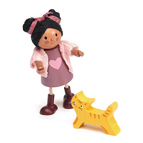 Tender Leaf Toys Ayana (Holzspielzeug, Spielpuppe, Material Holz, Kinderspielzeug, unterstützt die Feinmotorik, Bunt) 7508148 von Tender Leaf Toys