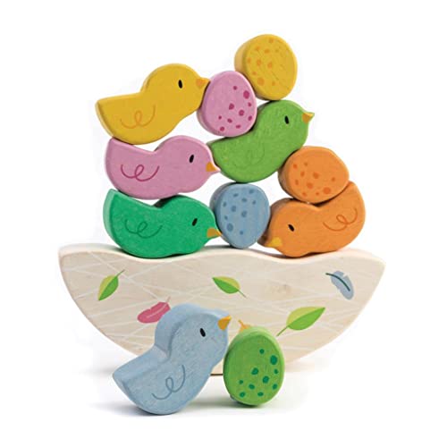 Tender Leaf Toys Balancierspiel Vögel (Holzspielzeug, Material Holz, Kinderspielzeug, unterstützt die Feinmotorik, Bunt) 7508457 von Tender Leaf Toys