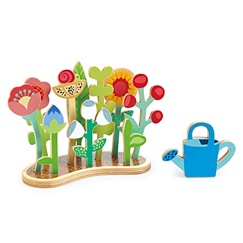 Tender Leaf Toys - Blumenbeet – Indoor-Garten Pretend Play Holzspielzeug mit Blumen und Laub – pädagogische, kreative und grundlegende Lebenslernfähigkeiten Spaß für Kinder ab 3 Jahren, TL8363 von Tender Leaf Toys