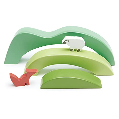 Tender Leaf Toys Green Hills View-Stapel-Spielzeug – offenes Ende für Kinder – Erstellen und bauen Sie Spielzeugwelt mit Holzblöcken Tender Leaf Toys Green Hills View-Stapel-Spielzeug – offenes Ende für Kinder – Erstellen und bauen Sie Spielzeugwelt mit Holzblöcken von Tender Leaf Toys