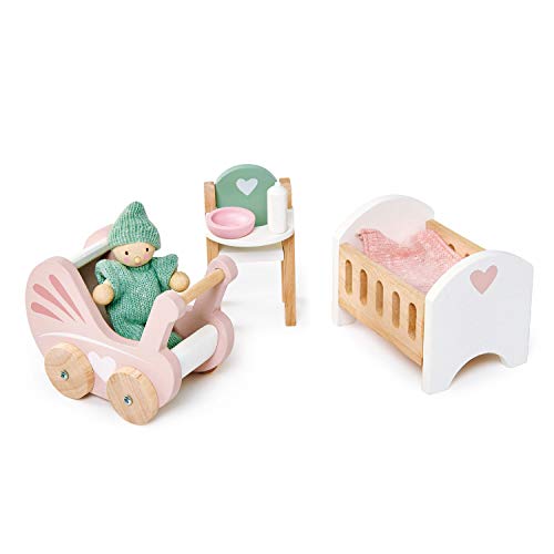 Tender Leaf Toys Kinderstube (Holzspielzeug, Material Holz, Kinderspielzeug, unterstützt die Feinmotorik, Bunt) 7508156 von Tender Leaf Toys