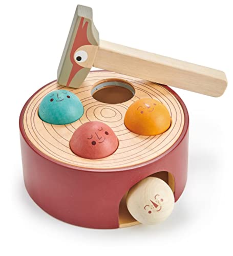 Tender Leaf Toys Klopfspiel: Baumstamm-Spiel mit 4 Bällen und Holzhammer für Kleinkinder ab 18 Monaten Tender Leaf Toys Klopfspiel: Baumstamm-Spiel mit 4 Bällen und Holzhammer für Kleinkinder ab 18 Monaten von Tender Leaf Toys