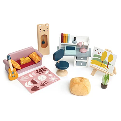 Tender Leaf Toys Arbeitszimmer (Holzspielzeug, Material Holz, Kinderspielzeug, fördert die Feinmotorik, Bunt) 7508159 von Tender Leaf Toys