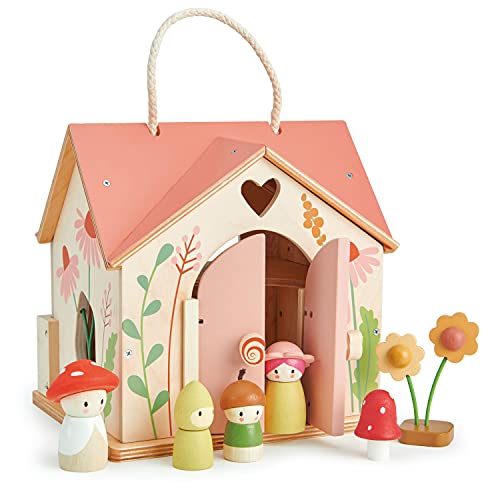 Tender Leaf Toys Rosewood Cottage Puppenhaus mit Möbelzubehör und Puppen – fantasievolles Spielen für Kinder mit Waldfee Tender Leaf Toys Rosewood Cottage Puppenhaus mit Möbelzubehör und Puppen – fantasievolles Spielen für Kinder mit Waldfee von Tender Leaf Toys