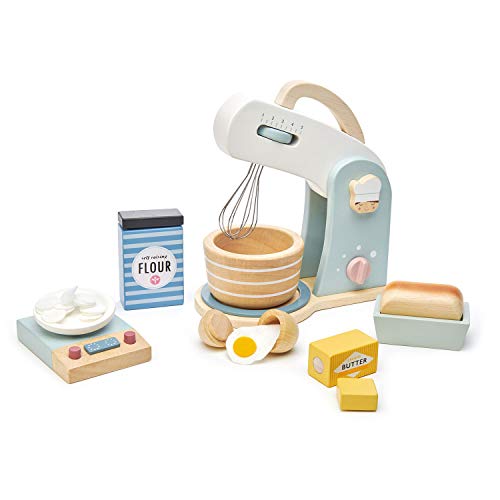 Tender Leaf Toys Küchenmaschine mit Zubehör (Material Holz, Kinderspielzeug, unterstützt die Feinmotorik, Mini-Spielzeug) 7508227 Tender Leaf Toys Küchenmaschine mit Zubehör (Material Holz, Kinderspielzeug, unterstützt die Feinmotorik, Mini-Spielzeug) 7508227 von Tender Leaf Toys