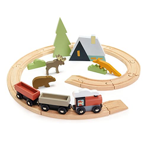 Tender Leaf Toys Treetops Zug Set - Spielzug Bahn Spielzeug für Kinder ab 3 Jahren, 7508701 von Tender Leaf Toys