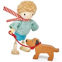 Tender leaf Toys - Mr Goodwood & Hund für Puppenhaus von Tender Leaf Toys