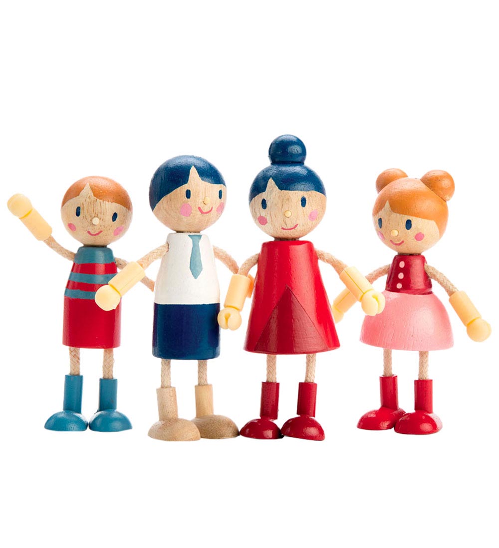Tender Leaf Holzspielzeug - Puppenhausfiguren - Familie - Tender Leaf - One Size - Spielzeugfiguren Tender Leaf Holzspielzeug - Puppenhausfiguren - Familie - Tender Leaf - One Size - Spielzeugfiguren von Tender Leaf