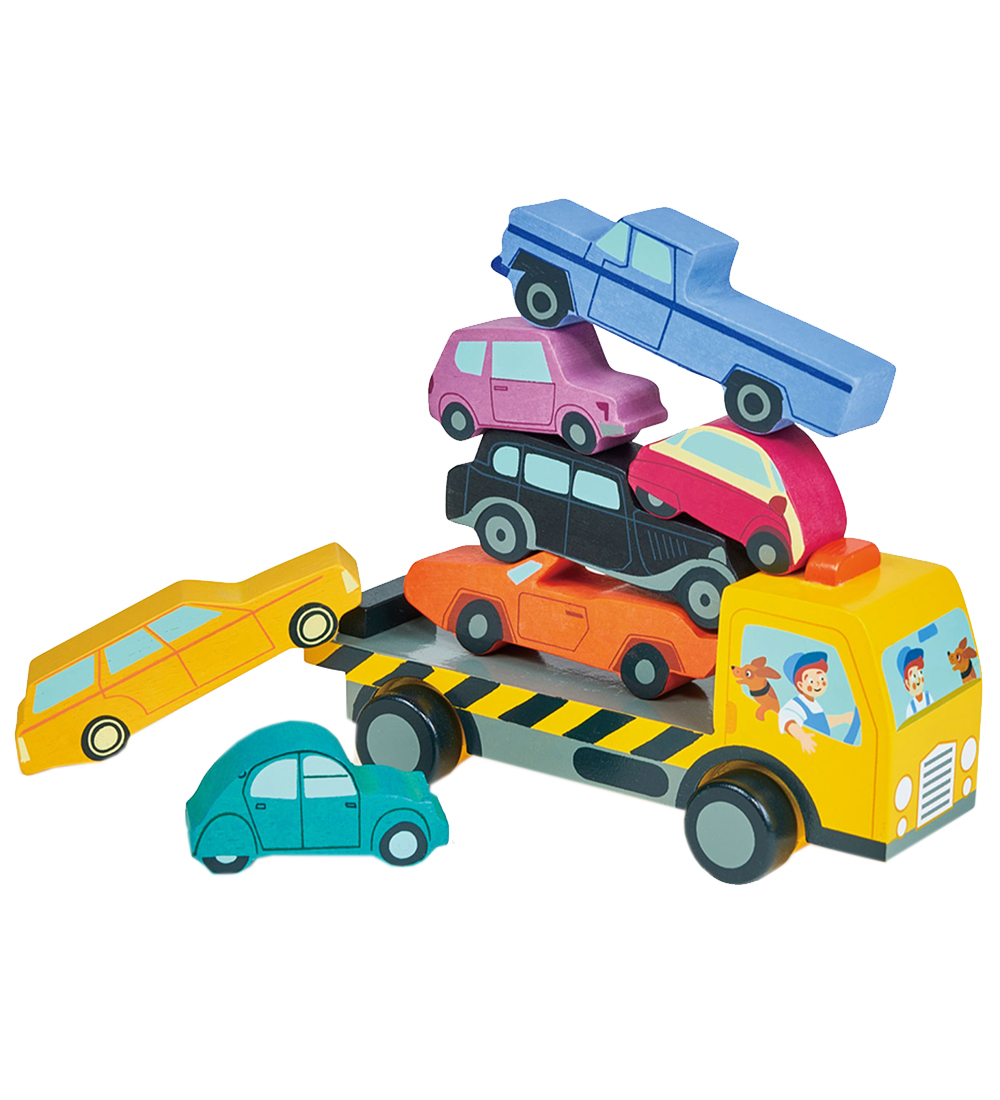 Tender Leaf Holztoys - Autos stapeln - Autotransport - Tender Leaf - One Size - Bauklötze Tender Leaf Holztoys - Autos stapeln - Autotransport - Tender Leaf - One Size - Bauklötze von Tender Leaf