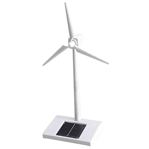 Tenlacum Desktop-Modell, solarbetriebene Windmühle, rotierende Windturbine, Modell, Spielzeug, Geschenk von Tenlacum