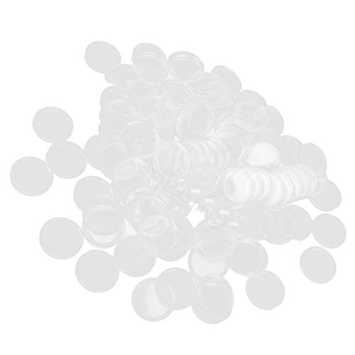 Tenlacum Münzkapseln, 21 mm, transparent, 400 Stück von Tenlacum