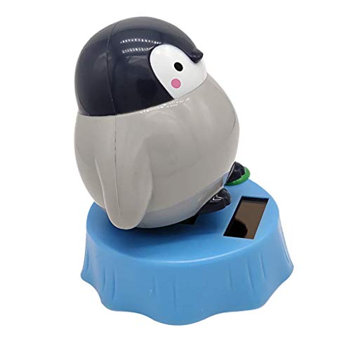 Tenlacum Solarbetriebenes Pinguin-Spielzeug mit Wackelkopf, Dekoration für zu Hause von Tenlacum