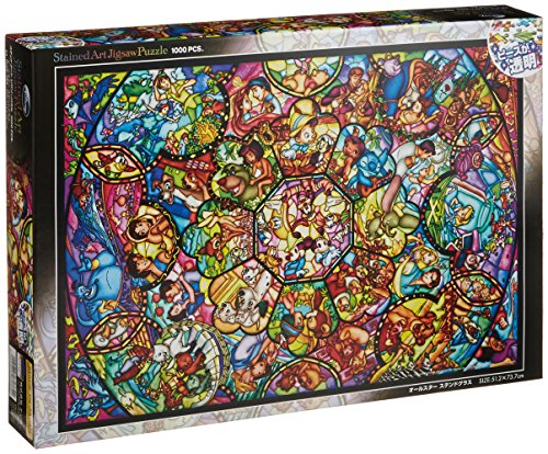 Disney Buntkunst-Puzzle [1000P] All Stars Buntglas (DS-1000-764) von Tenyo