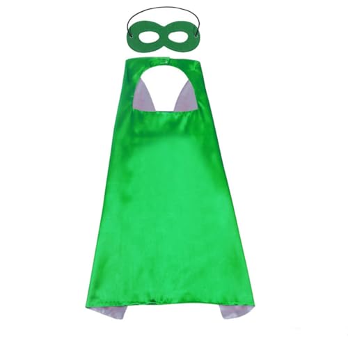 Teogneot Cape Mask,Umhang Maske Kostum Partei Verkleiden Sich 1 Capes mit 1 Maskens,Cosplay Costume(Grün) von Teogneot