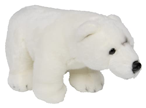 Teopet Eisbär stehend Kuscheltier 32 cm groß – sehr weich und flauschig - lebensecht - Realistisches Plüschtier, Stofftier aus nachhaltigen Materialien - Geschenk für Babys und Kinder von Teopet