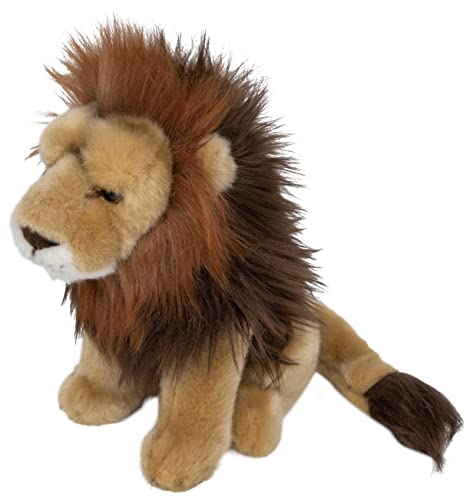 Teopet Löwe sitzend Kuscheltier 28 cm groß – sehr weich und flauschig - lebensecht - Realistisches Plüschtier, Stofftier aus nachhaltigen Materialien - Geschenk für Babys und Kinder, (TEO-012) von Teopet