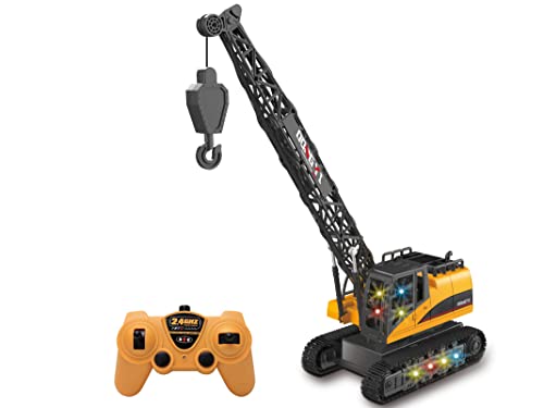 Teorema 66951 - Raupenkran für Kinder, ferngesteuert, 2,4 GHz mit Lichtern und Sounds, um 360 ° drehbar, Höhe 40 cm, Maßstab 1:12, wiederaufladbar Teorema 66951 - Raupenkran für Kinder, ferngesteuert, 2,4 GHz mit Lichtern und Sounds, um 360 ° drehbar, Höhe 40 cm, Maßstab 1:12, wiederaufladbar von Teorema Giocattoli