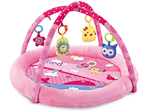 Teorema 67323 Babytrage Rosa Multiaktivität 2 in 1 für Neugeborene, weich mit waschbaren Glocken von Teorema Giocattoli