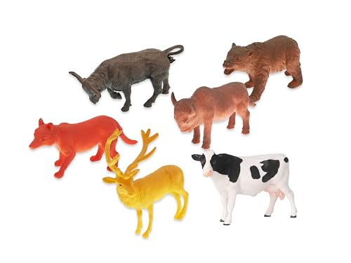 Teorema – Beutel-Set Tiere von Amerika mit illustrierter Landkarte und Kuriositäten, 6 verschiedene Tiere, zum Sammeln Teorema – Beutel-Set Tiere von Amerika mit illustrierter Landkarte und Kuriositäten, 6 verschiedene Tiere, zum Sammeln von Teorema Giocattoli