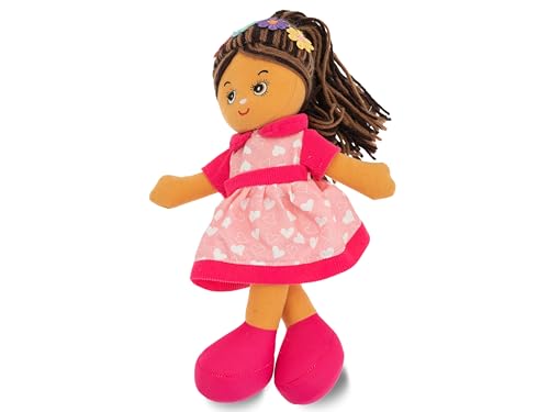 Teorema - Carlotta Stoffpuppe Mulatte, Stoffpuppe, Spielzeug für Kinder, Höhe 30 cm von Teorema Giocattoli