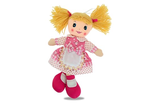 Teorema Geschirrtuchpuppe mit bestickter Schürze, Stoffpuppe mit Wollborsten, Spielzeug für Kinder, Höhe 30 cm Teorema Geschirrtuchpuppe mit bestickter Schürze, Stoffpuppe mit Wollborsten, Spielzeug für Kinder, Höhe 30 cm von Teorema Giocattoli