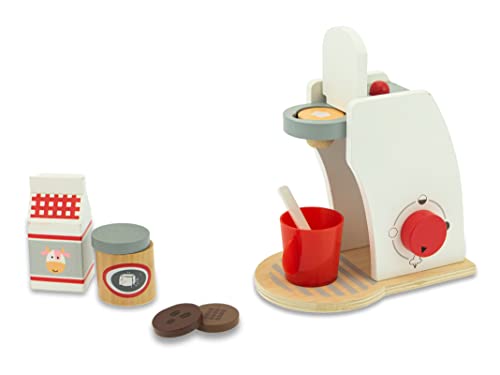 Teorema Giocattoli 40598 Set zur Zubereitung von Kaffee Spielzeug, Weiß und Rot von Teorema Giocattoli