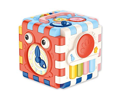 Teorema Giocattoli 67317 Multifunktions-Würfel, Lernspielzeug für Kinder, mit Lichtern und Melodien, Montessori-Box von TEOREMA