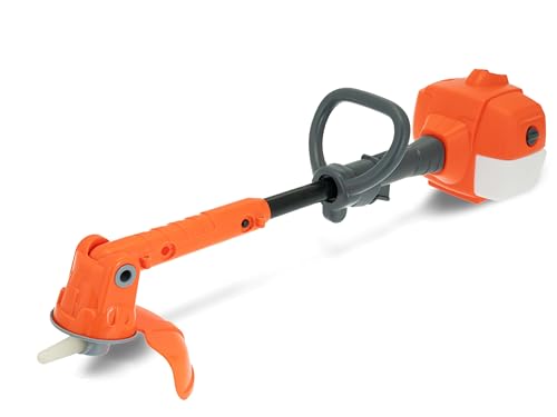 Teorema Giocattoli - TEO'S Teorema-Motorsense für Kinder, batteriebetrieben, mit Licht und Geräuschen, Teleskoparm, Länge 57 cm, Farbe Orange, Weiß, Grau, 80416 von Teorema Giocattoli