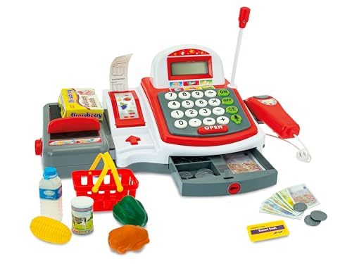 Teorema Kassenspiel, Spielzeug für Kinder, mit Scanner und Kassenrolle, mit Zubehör Teorema Kassenspiel, Spielzeug für Kinder, mit Scanner und Kassenrolle, mit Zubehör von Teorema Giocattoli