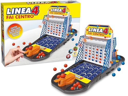 Teorema – Linie 4 DIY Centro, Gesellschaftsspiel, Brettspiel, Präzisionsherausforderung und Strategie, 2 Spieler von Teorema Giocattoli