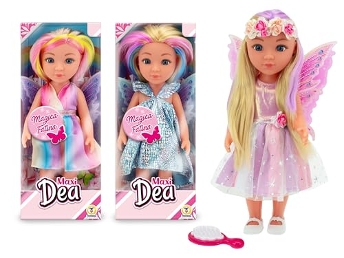 Teorema - Maxi DEA Puppe Fee, Höhe 32 cm, mit Kamm von Teorema Giocattoli