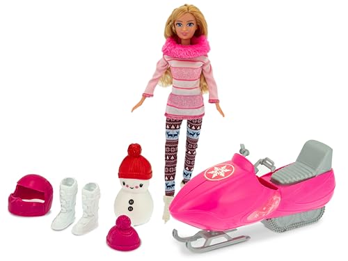 Teorema – Puppe, Göttin im Schnee, mit Schneemobil und viel Zubehör, Höhe 29 cm, mit klappbaren Knien Teorema – Puppe, Göttin im Schnee, mit Schneemobil und viel Zubehör, Höhe 29 cm, mit klappbaren Knien von Teorema Giocattoli