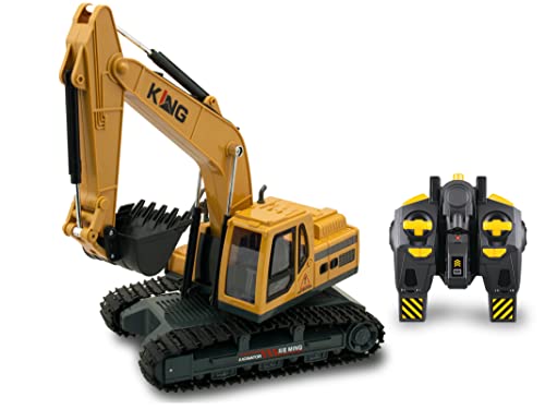 Teorema - RC Bagger mit 2,4 GHz mit wiederaufladbarem Akku-Paket inklusive, Mehrfarbig, 65266 Teorema - RC Bagger mit 2,4 GHz mit wiederaufladbarem Akku-Paket inklusive, Mehrfarbig, 65266 von Teorema Giocattoli