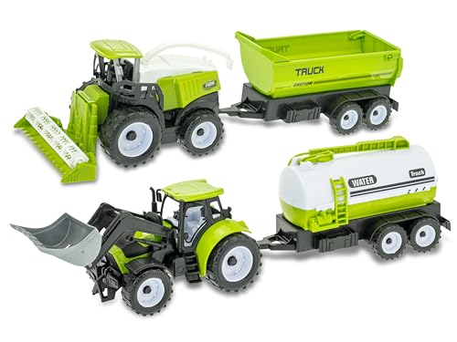 Teorema Set Mähdrescher und Traktor, für Kinder, motorisiert, mit Anhänger und Schaufel Teorema Set Mähdrescher und Traktor, für Kinder, motorisiert, mit Anhänger und Schaufel von Teorema Giocattoli
