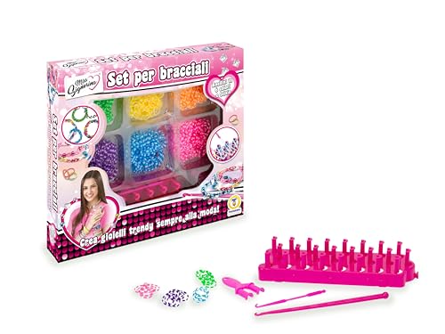 Teorema Set für Armbänder mit elastischen Ringen, 6 Farben, inklusive Rahmen von Teorema Giocattoli