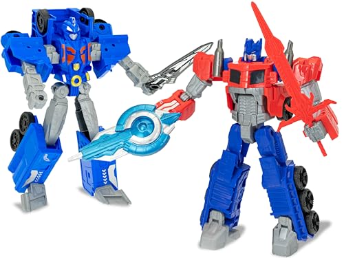 Teorema Set mit 2 verwandelbaren Robotern, Spielzeug für Kinder, von Roboter zu LKW, leicht zu verwandeln, kreatives und dynamisches Spiel Teorema Set mit 2 verwandelbaren Robotern, Spielzeug für Kinder, von Roboter zu LKW, leicht zu verwandeln, kreatives und dynamisches Spiel von Teorema Giocattoli