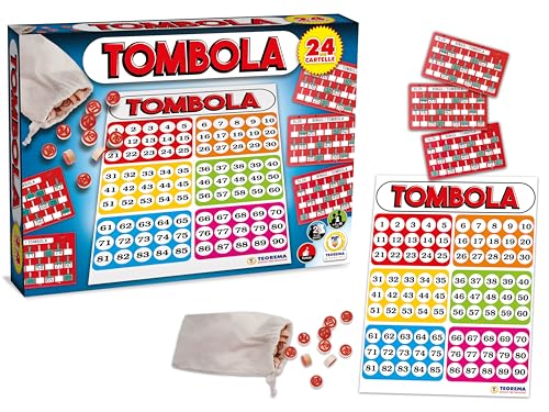 Teorema Tombola, Brettspiel, Tischspiel mit 24 Plastikmappen und Holzchips Teorema Tombola, Brettspiel, Tischspiel mit 24 Plastikmappen und Holzchips von Teorema Giocattoli