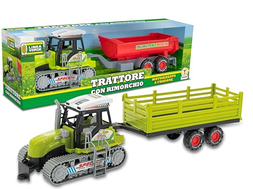 Teorema Traktor für Kinder, mit Anhänger, motorisiert, mit Kupplung Teorema Traktor für Kinder, mit Anhänger, motorisiert, mit Kupplung von Teorema Giocattoli