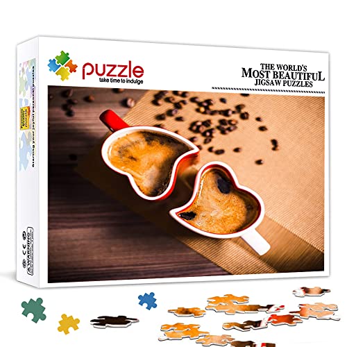 Mini-Puzzle für Erwachsene 1000 Teile Kaffee-Puzzle-Set Erwachsene und Kinder (Papppuzzle 70x50cm) Puzzles für Erwachsene und Kinder von Teqoasiy