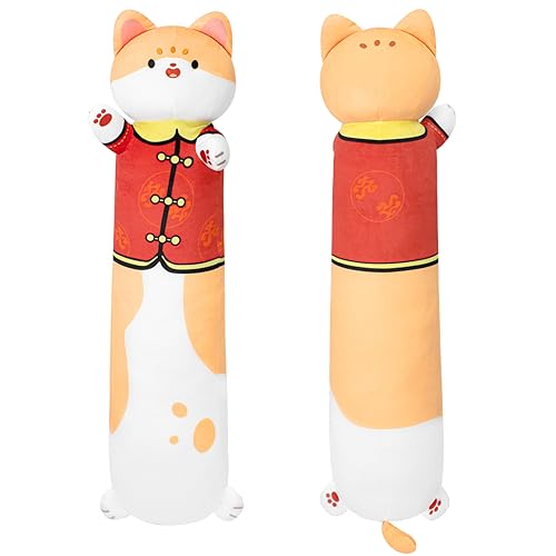 Terbaik 50CM Plüschtier Katze Cat Stofftiere für Kinder Kuscheltier Orange Katze Lange Wurfkissen Kawaii Katzen Plüsch Kissen Weiche Katze Stofftier Spielzeug Geschenk über 3 Jahren Terbaik 50CM Plüschtier Katze Cat Stofftiere für Kinder Kuscheltier Orange Katze Lange Wurfkissen Kawaii Katzen Plüsch Kissen Weiche Katze Stofftier Spielzeug Geschenk über 3 Jahren von Terbaik